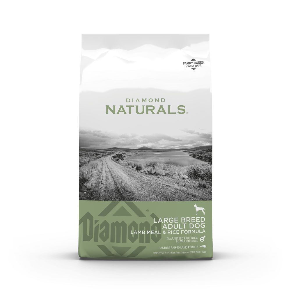 Diamond Naturals Large Breed Adult Dog Lamb Meat & Rice Formula Dog Food, 40-Lb