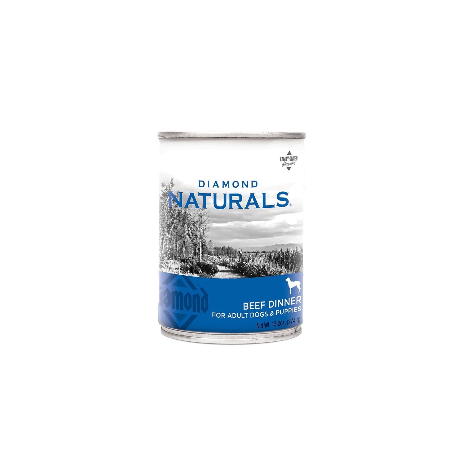 Diamond Naturals Adult Dog & Puppies Beef Dinner Dog Food, 13.2-Oz