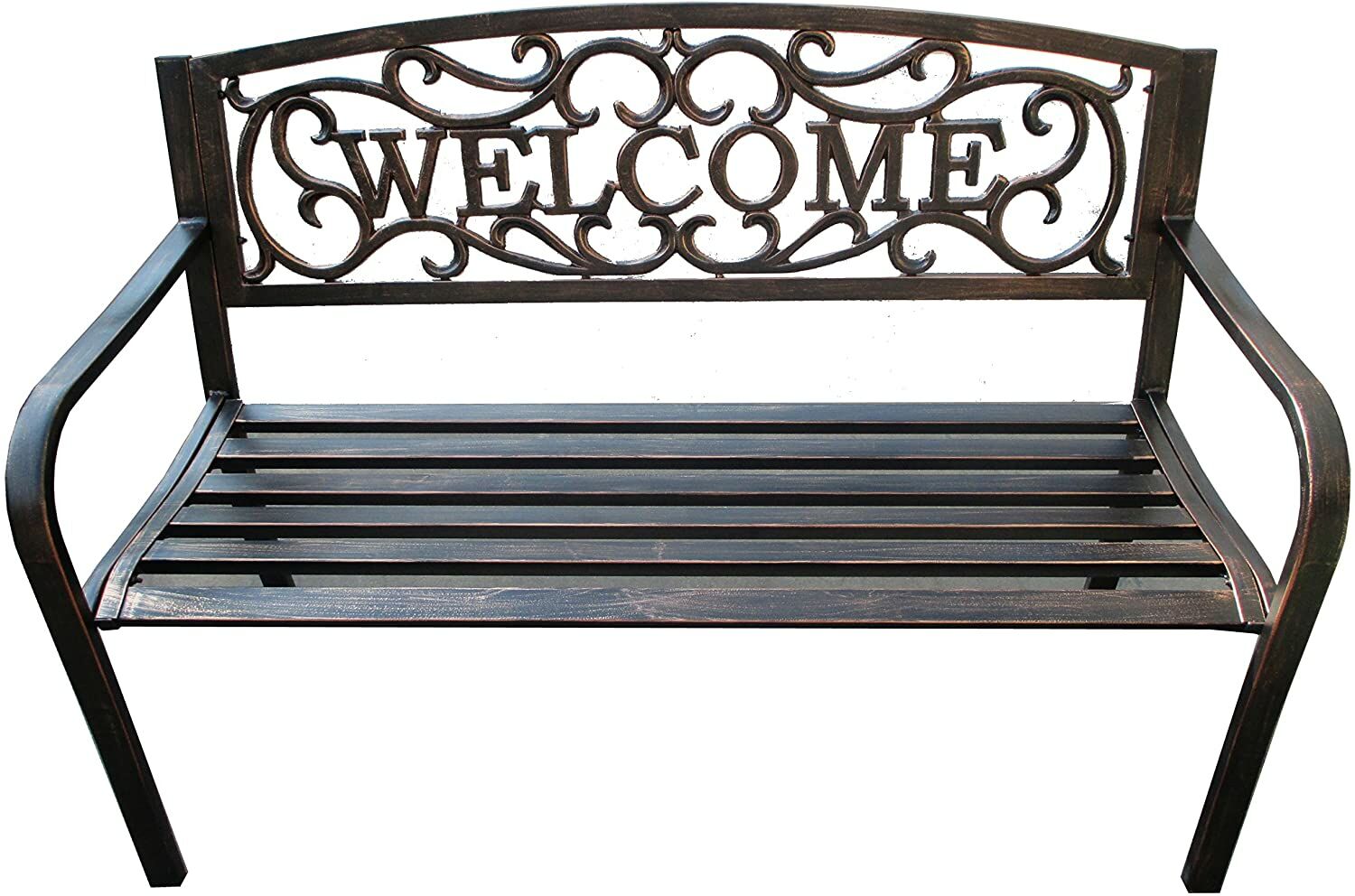Backyard Expressions Patio · Home · Garden Welcome Garden Bench, Bronze