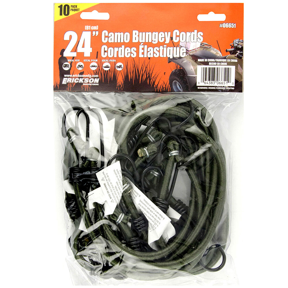 10 Pack 24″ Camo Bungey Cords