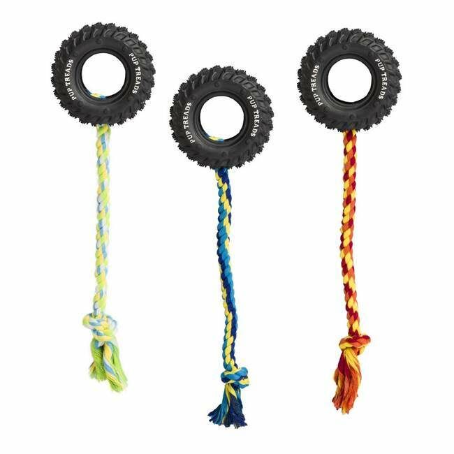 Pup Treads W/Rope 4″ Asstd
