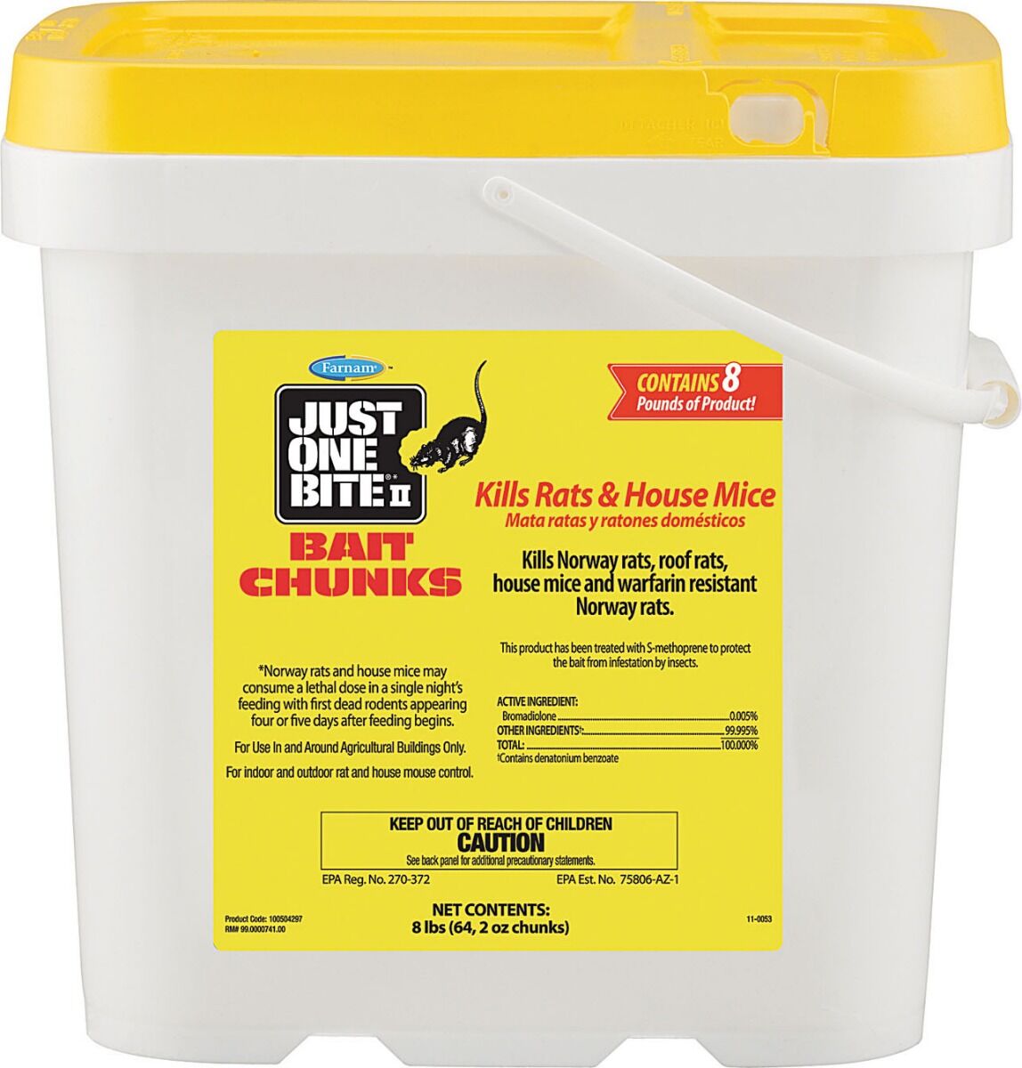 Farnam Just One Bite II Bait Chunks, 8-Lb