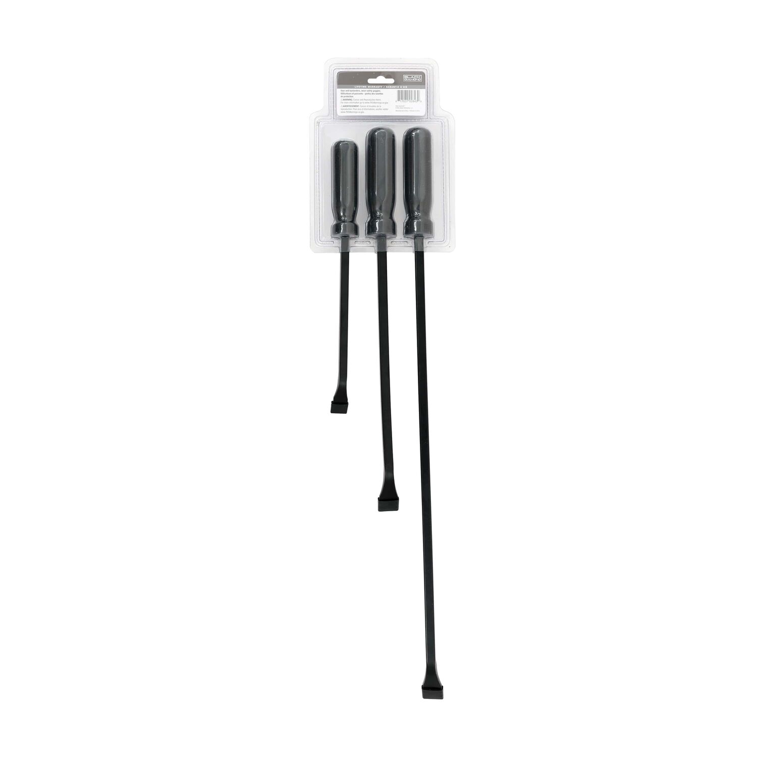 Black Diamond Handled Pry Bar Set, 3-Pc