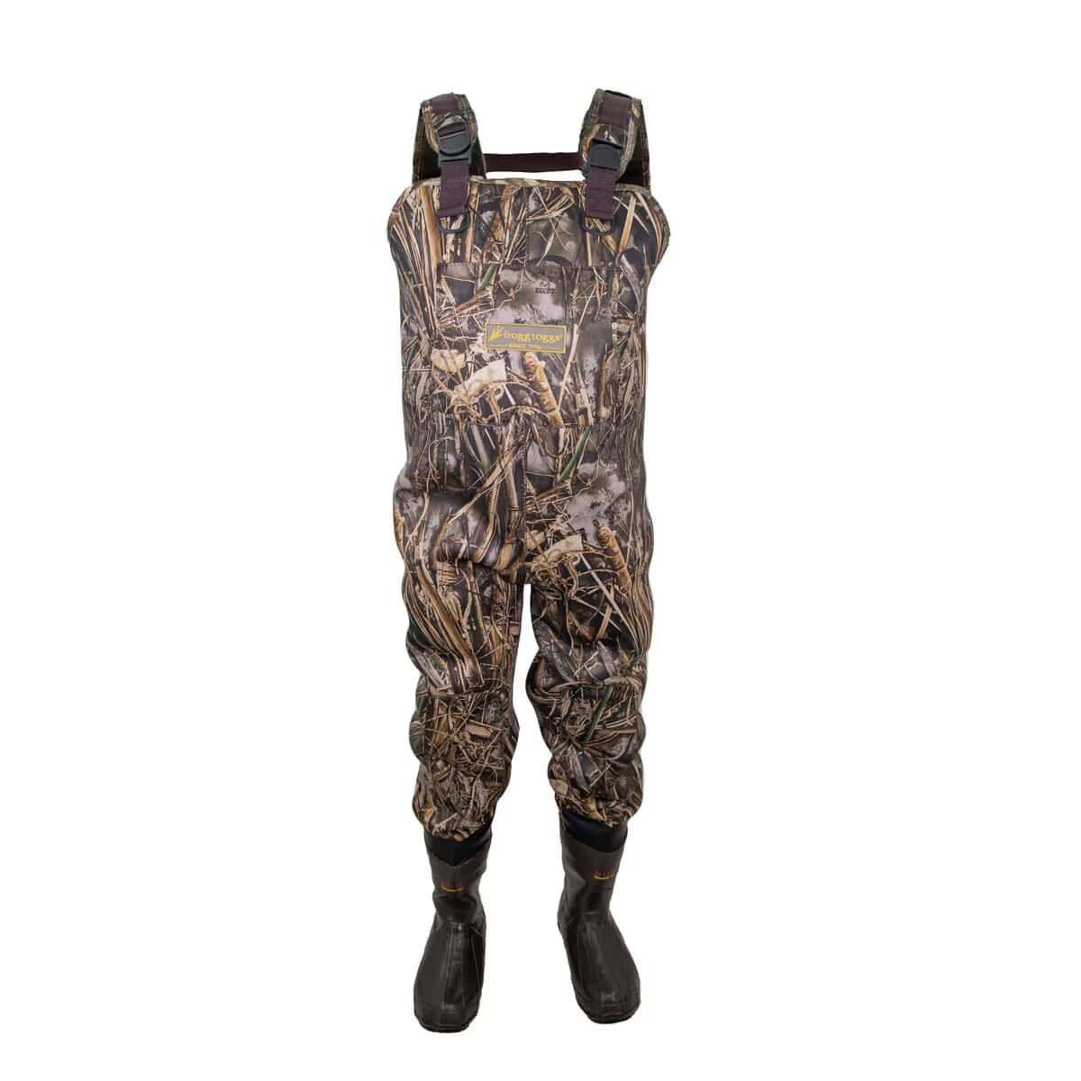 Frogg Toggs Men's Amphib 3.5mm Neoprene Bootfoot Wader in Realtree Max-7, Size 11