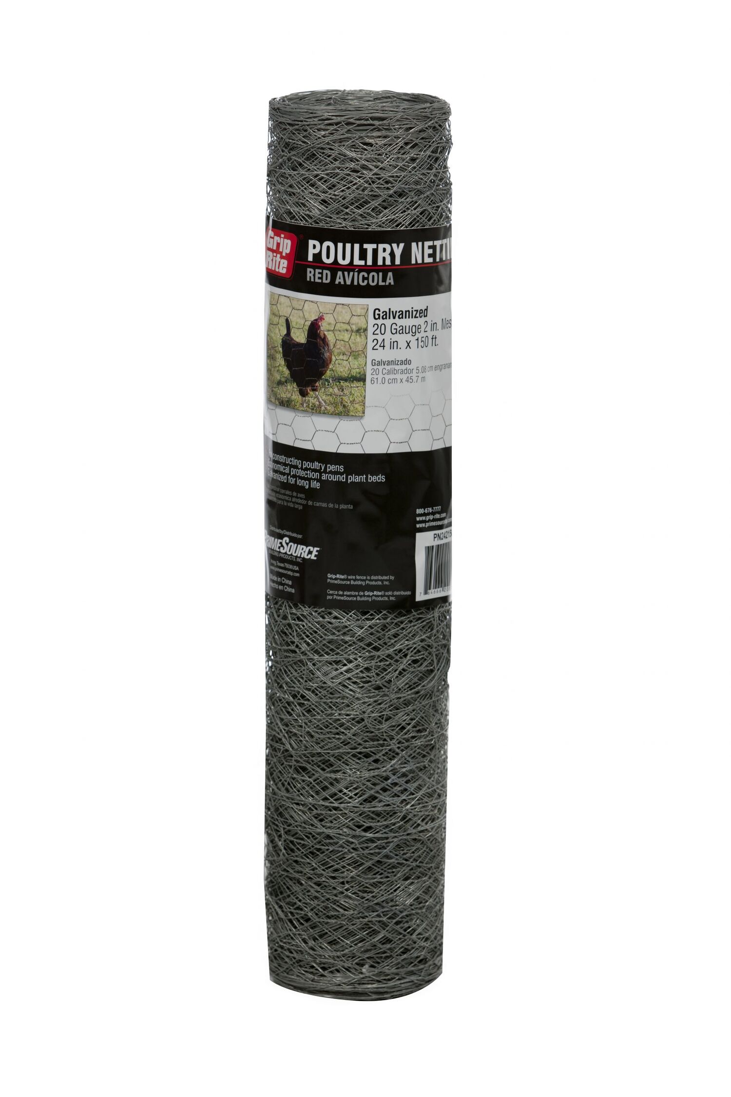 1-In x 3-Ft x 150-Ft Chicken Wire Fencing Galvanized