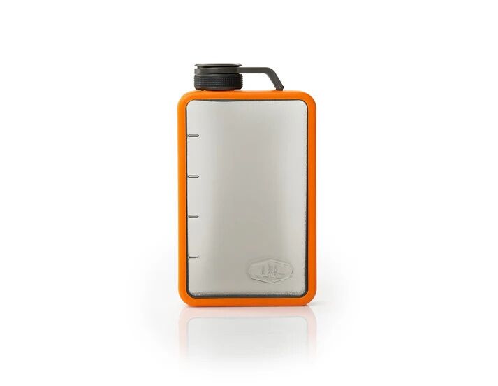 GSI Outdoors Orange Boulder 10 Flask, 10-Oz