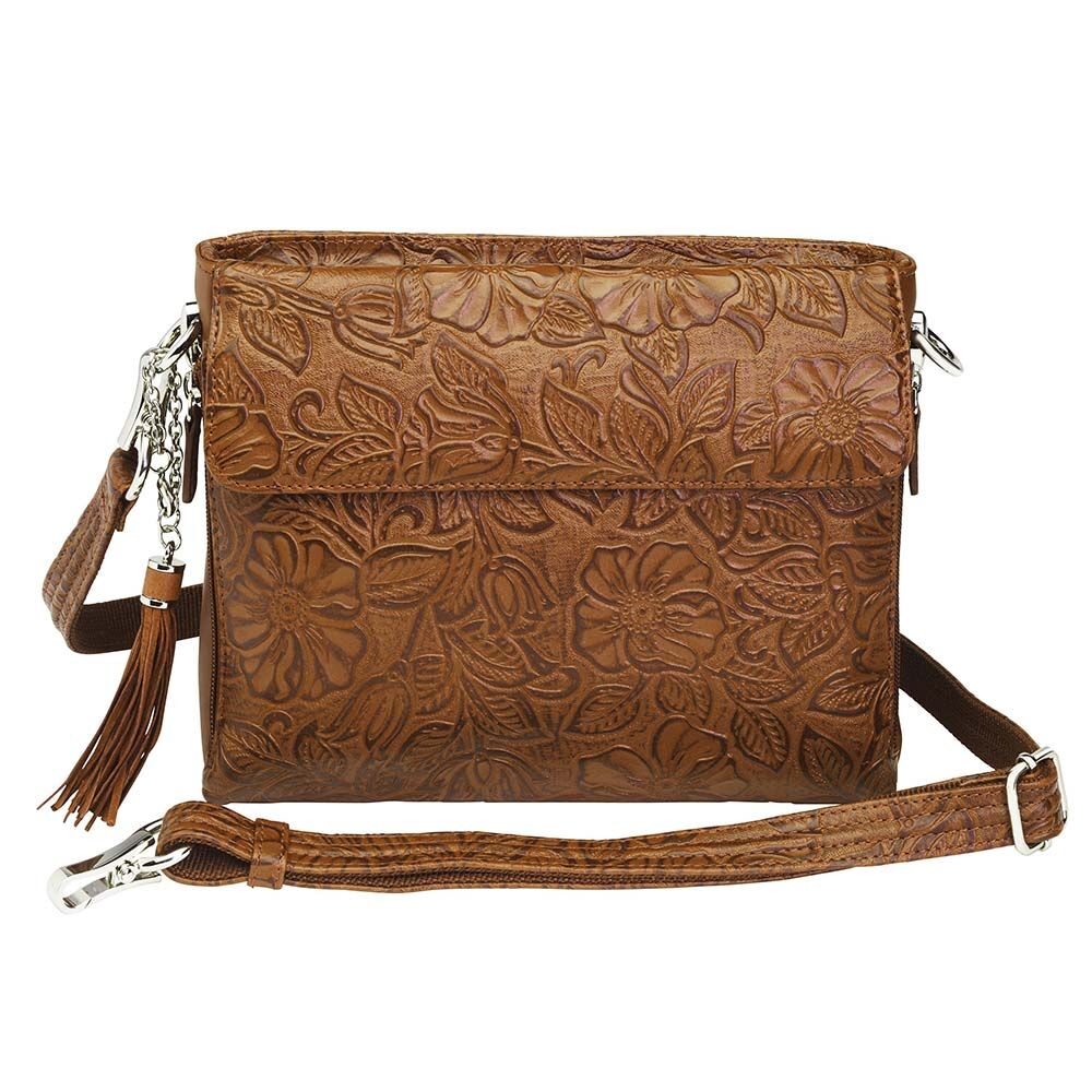 Gun Tote'n Mamas Clutch Concealed Carry Purse Debossed USA Cowhide
