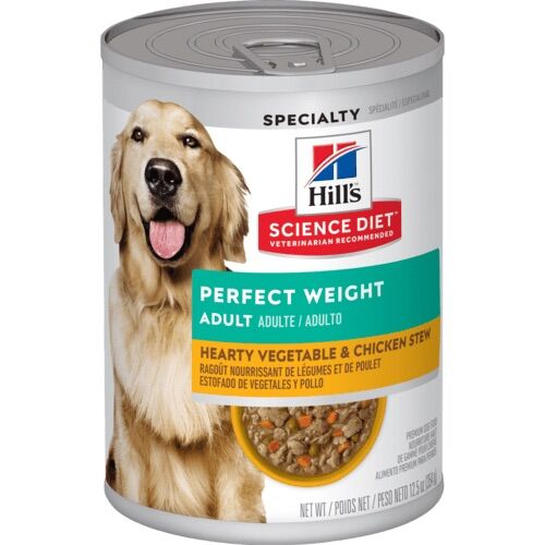 Hill's Science Diet Adult Perfect Weight Hearty Vegetable & Chicken Stew Dog Food, 12.5-Oz