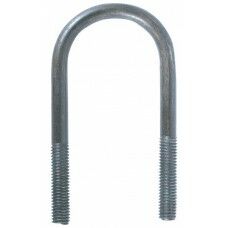Round U-Bolt & Nut, 2 3/8-In X 5 1/2-In