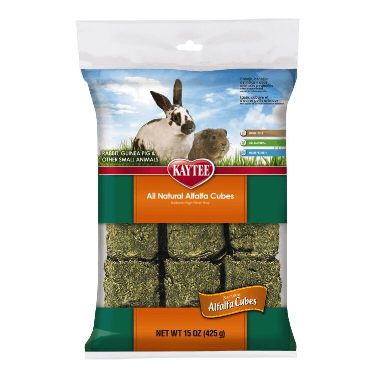 Kaytee All Natural Alfalfa Cubes, 15-Oz Bag