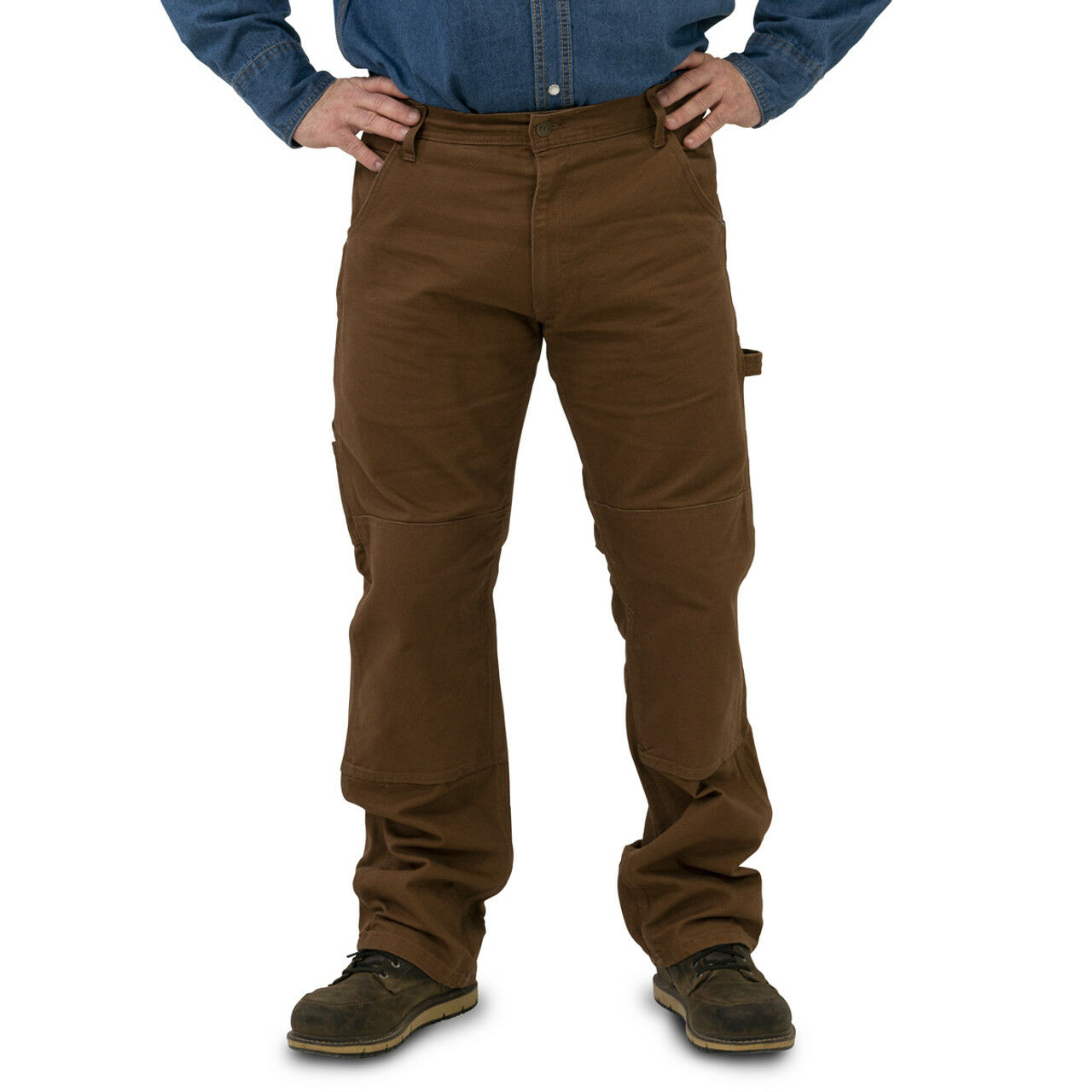 Key Men's Double Knee Duck Dungaree Pant