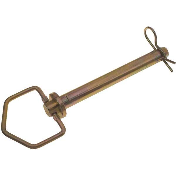 Hitch Pin, Swivel Handle, Yellow Chromate, 3/4" X 6-1/4"