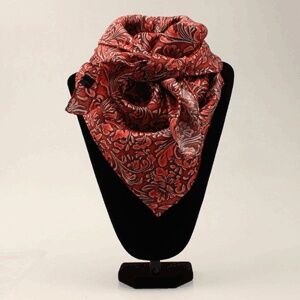 M & F Western Floral Embossing Wild Rag, 33-In