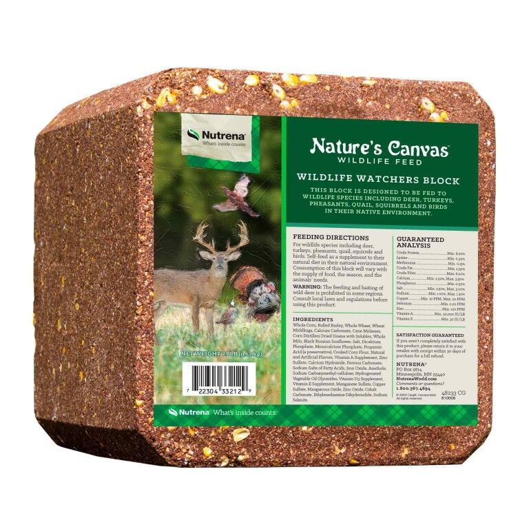 Nutrena Nature's Canvas Wildlife Watcher Block, 21-Lb