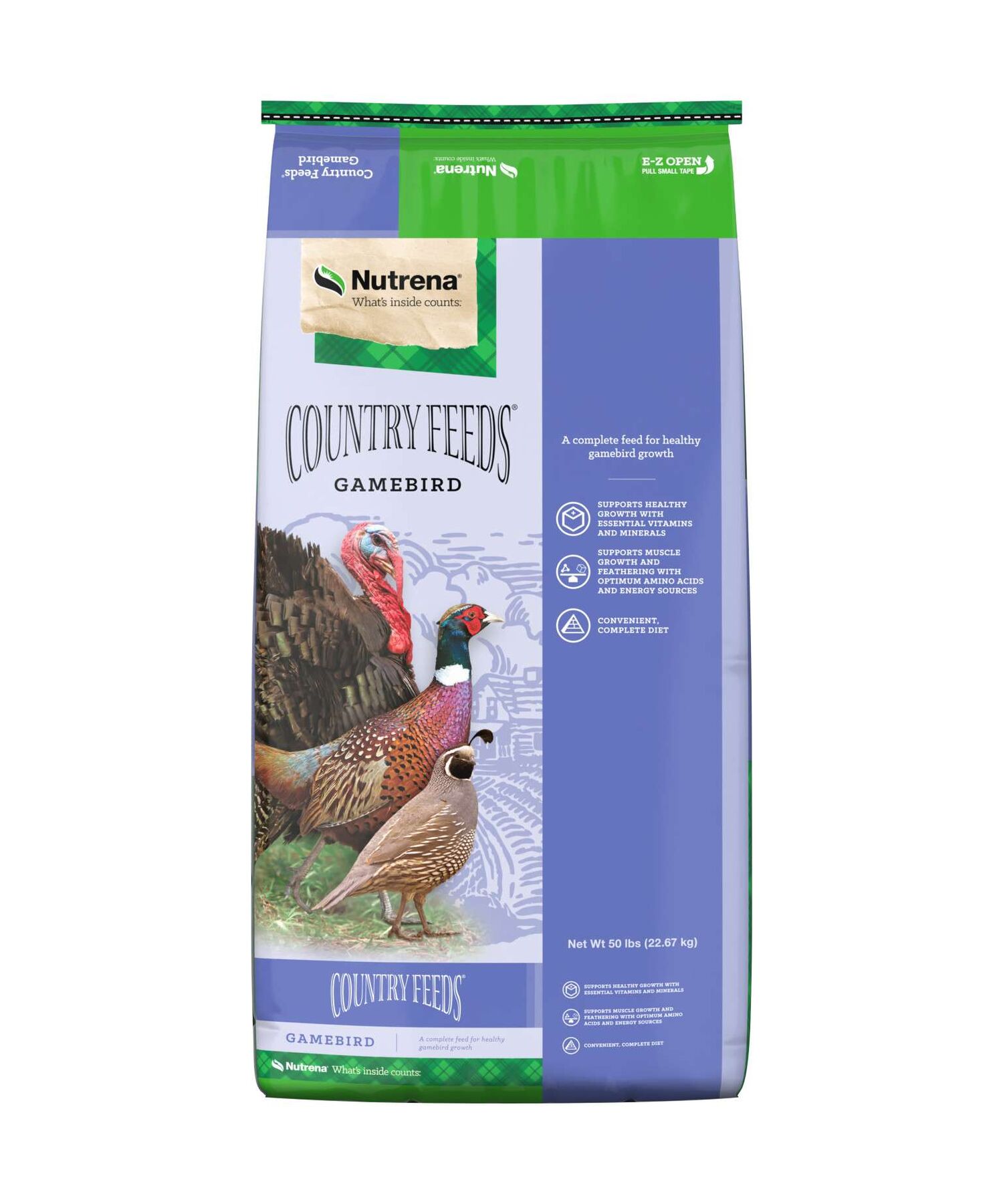 Nutrena Country Feeds Gamebird, 50-Lb