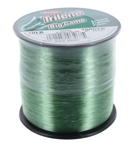 Berkley Green Trilene Big Game Monofilament Quarter Pound Spool, 1500-Yd, 10-Lb
