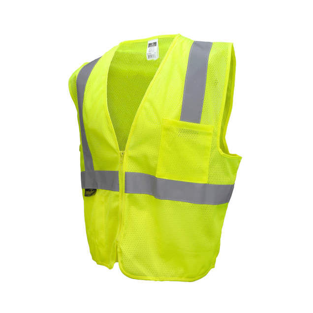 Radians Men's SV2Z Economy Type R Class 2 Mesh Safety Vest With Zipper