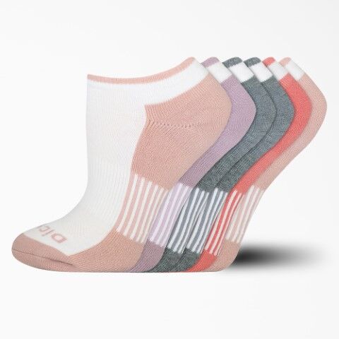 Dickies Women's Moisture control No Show Socks 6-Pk in White