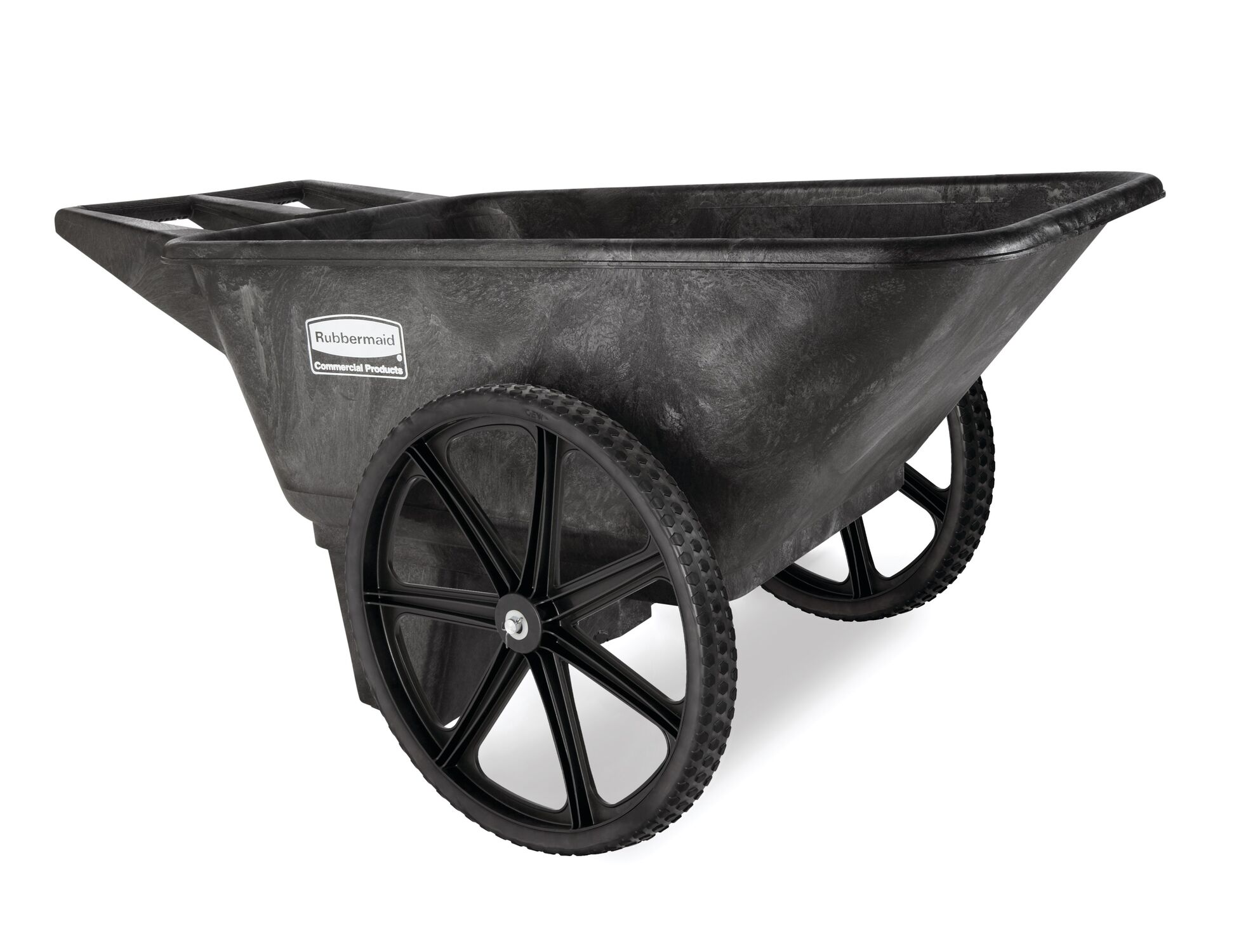 Rubbermaid 7.5-Cu Ft Heavy Duty Poly Big Wheel Cart