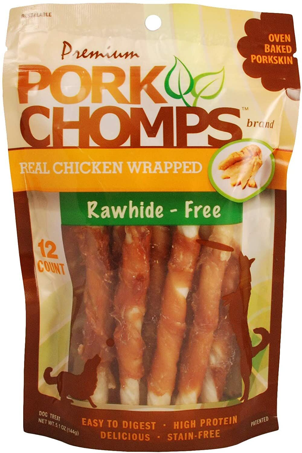 12Ct Real Chicken Wrapped Mini Twists