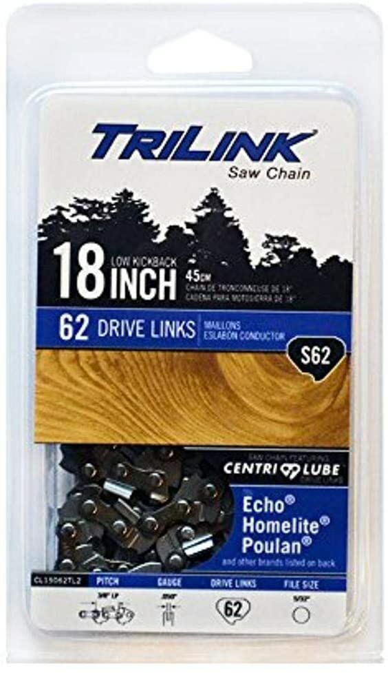 Trilink Saw Chain Cl15062Tl2 Cp-5 S62 Cl 18" Chain