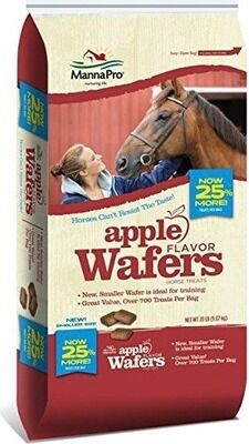 Manna Pro Apple Wafer Horse Treats, 20-Lb