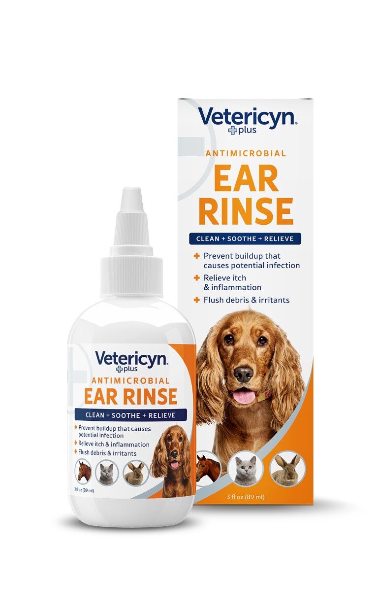 Vetericyn Plus Antimicrobial All Animal Ear Rinse, 3-Oz