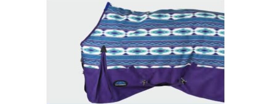 Weatherbeeta ComFiTec Essential Turnout Standard Purple Navajo Print, 75-In