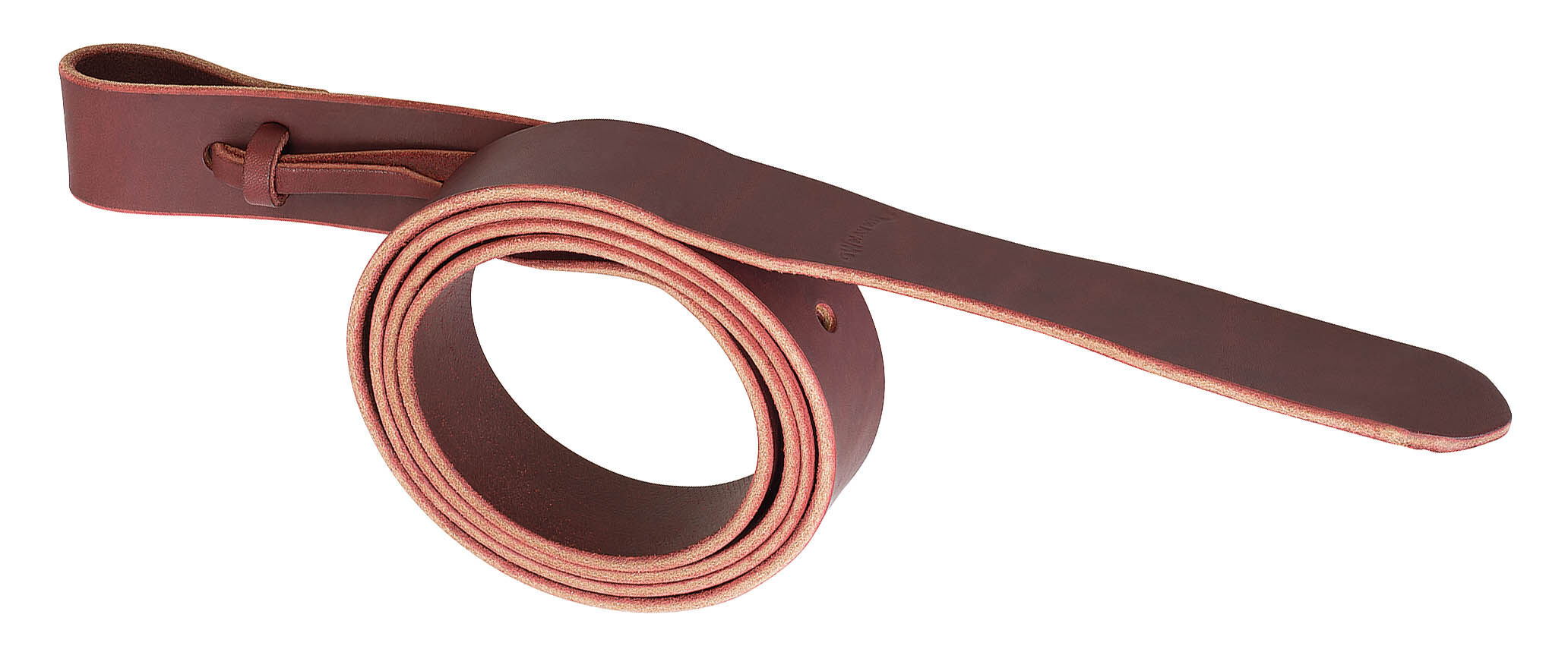 1 3/4"X72" BURG LTHR LAT W/ HOLE