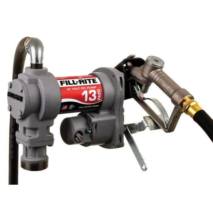 Fill-Rite® 12V DC 13GPM Standard-Duty Fuel Transfer Pump with Manual Nozzle