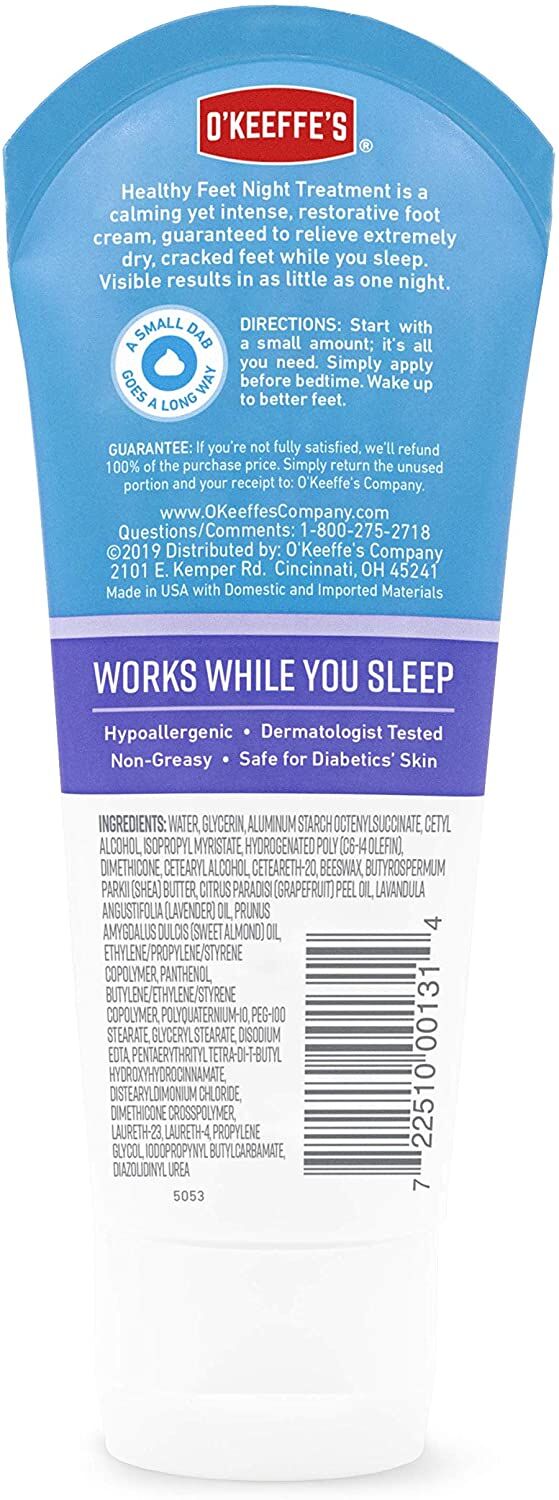 O'Keefes Healthy Feet Original Tube  Foot Cream, 3-Oz